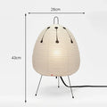 Lampe de Table Wabi-Sabi LED — Abat-jour Papier de Riz Style Japonais