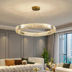 Plafonnier Cristal Nordique Luxe — Télécommande 3 Couleurs