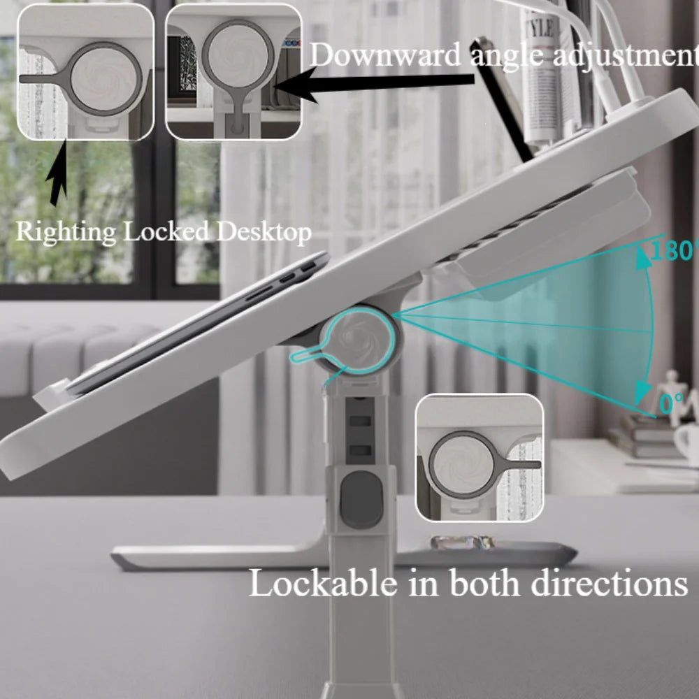Plateau de Lit Pliable Réglable — Bureau Portable Canapé & Sol