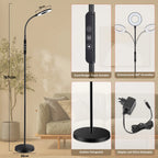 Lampe de Sol Dimmable 360° — Lumière Chaude à Froide
