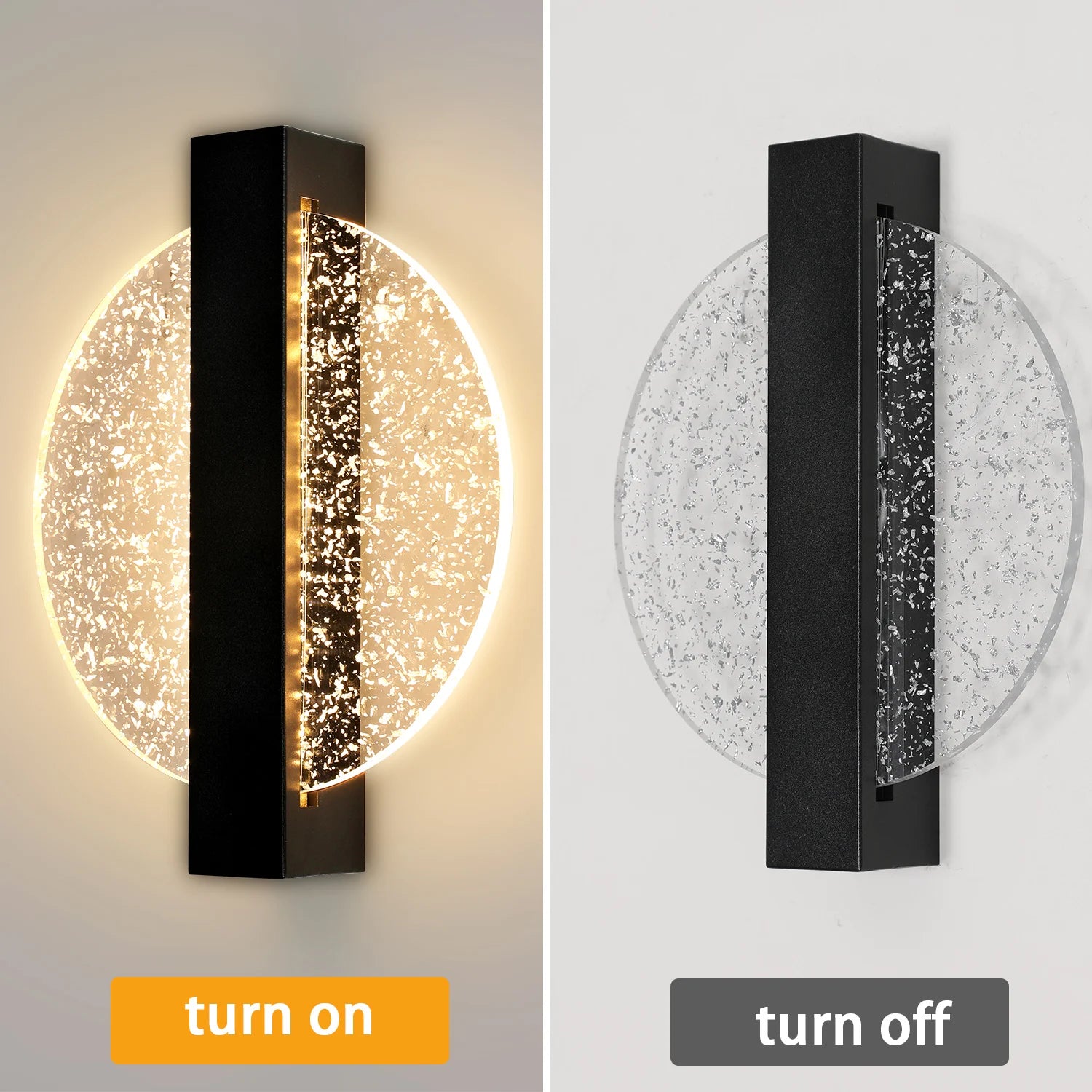 Applique Murale LED Acrylique Ronde 16W — Éclairage Design Salon & Chambre (Lot de 2)