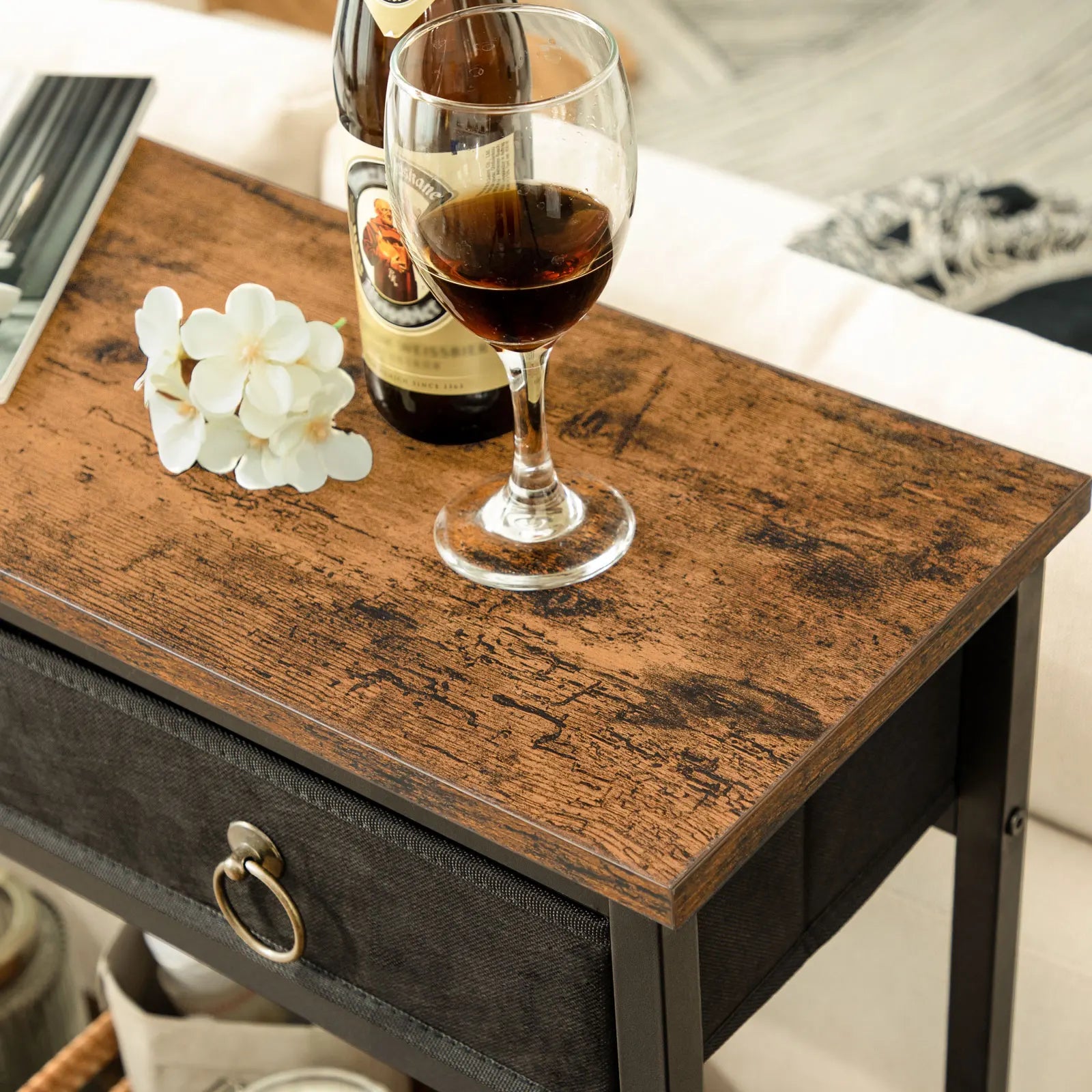 Console d'Entrée Étroite — 2 Tiroirs Rangement Hall & Salon