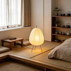 Lampe de Table Wabi-Sabi LED — Abat-jour Papier de Riz Style Japonais