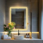 LUVODI Miroir LED salle de bain rétro-éclairage