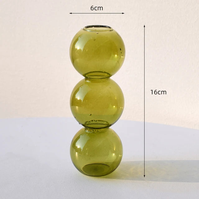 Vase Bulle en Verre Nordique — Déco Florale & Idée Cadeau