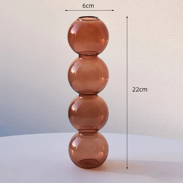 Vase Bulle en Verre Nordique — Déco Florale & Idée Cadeau