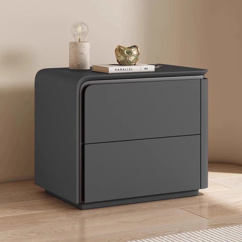Table de Nuit Nordique Luxe — Tiroir & Rangement Caché Chambre