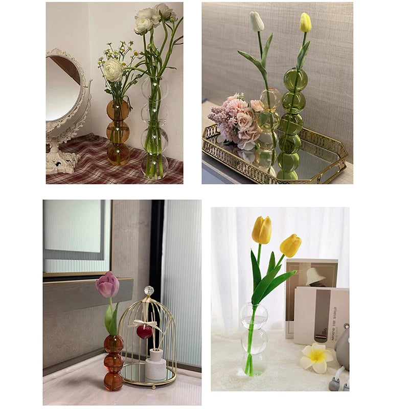 Vase Bulle en Verre Nordique — Déco Florale & Idée Cadeau