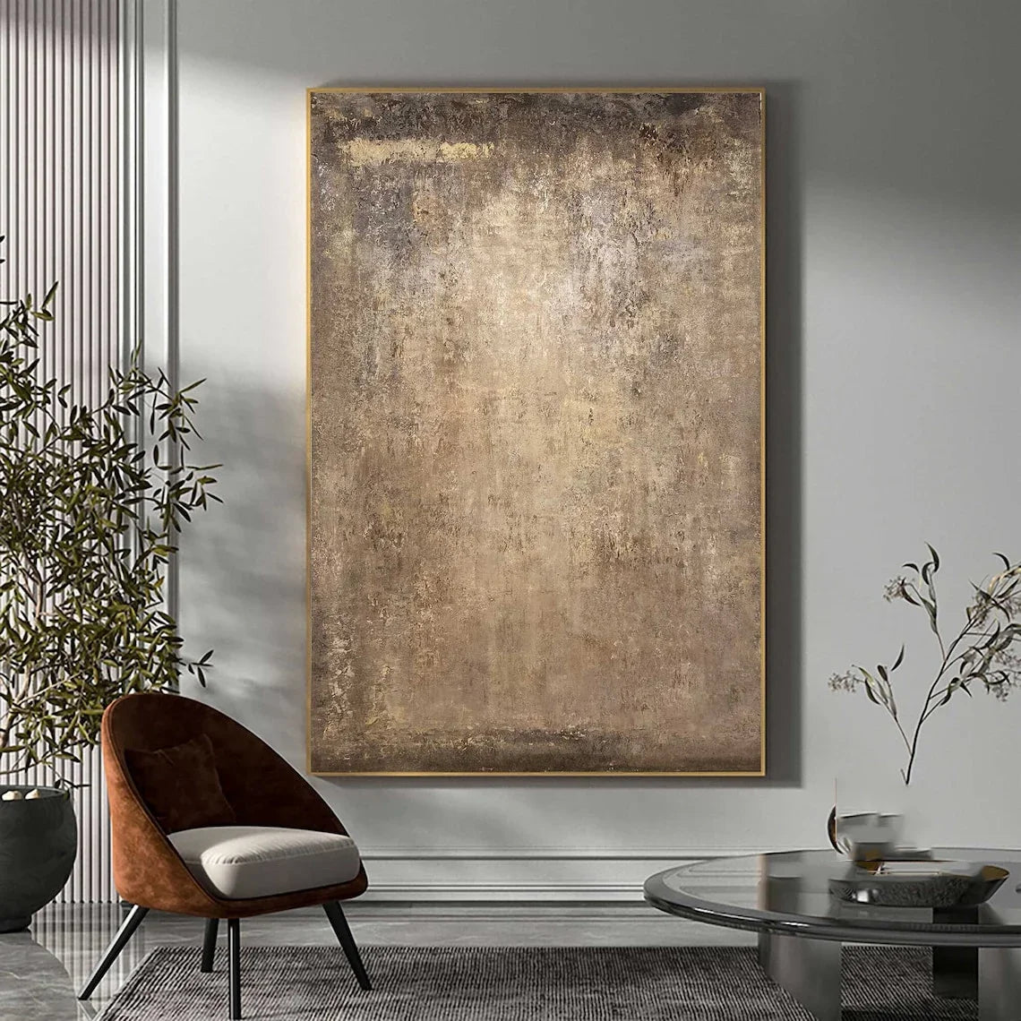 Tableau Abstrait Coloré Fait Main — Art Mural Original Salon
