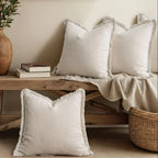 Housses de Coussin Chenille Nordique 45x45cm — Set de 3 pour Salon & Chambre