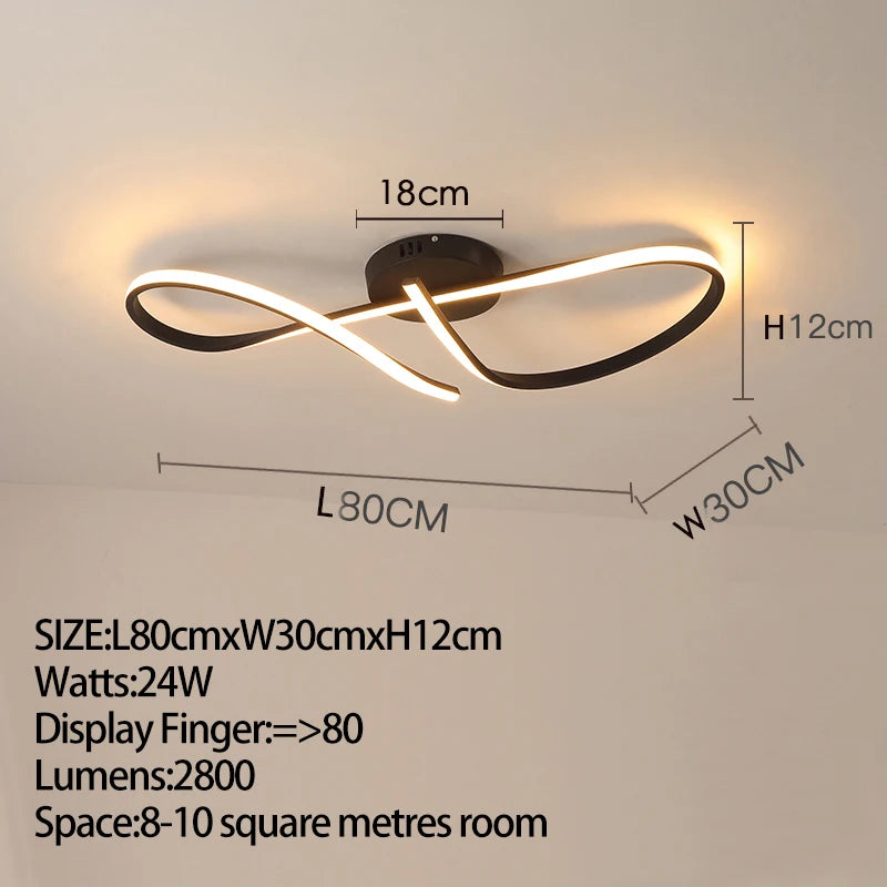 Plafonnier LED Dimmable Or & Chrome — Salon, Chambre & Cuisine