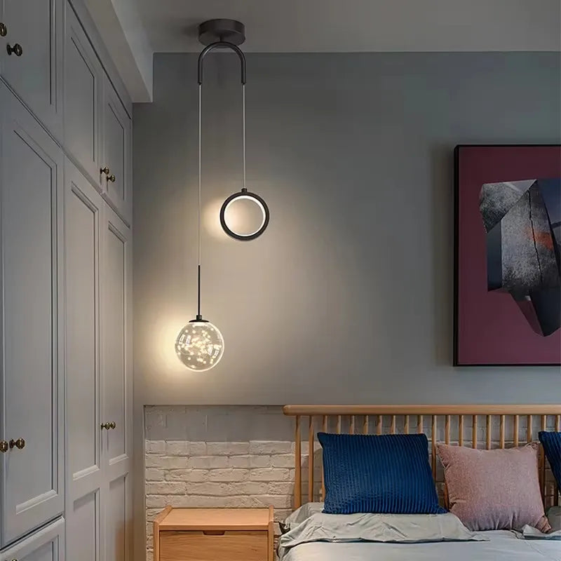 Suspension LED Simplicité Moderne — Chambre & Salle à Manger