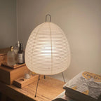 Lampe de Table Wabi-Sabi LED — Abat-jour Papier de Riz Style Japonais