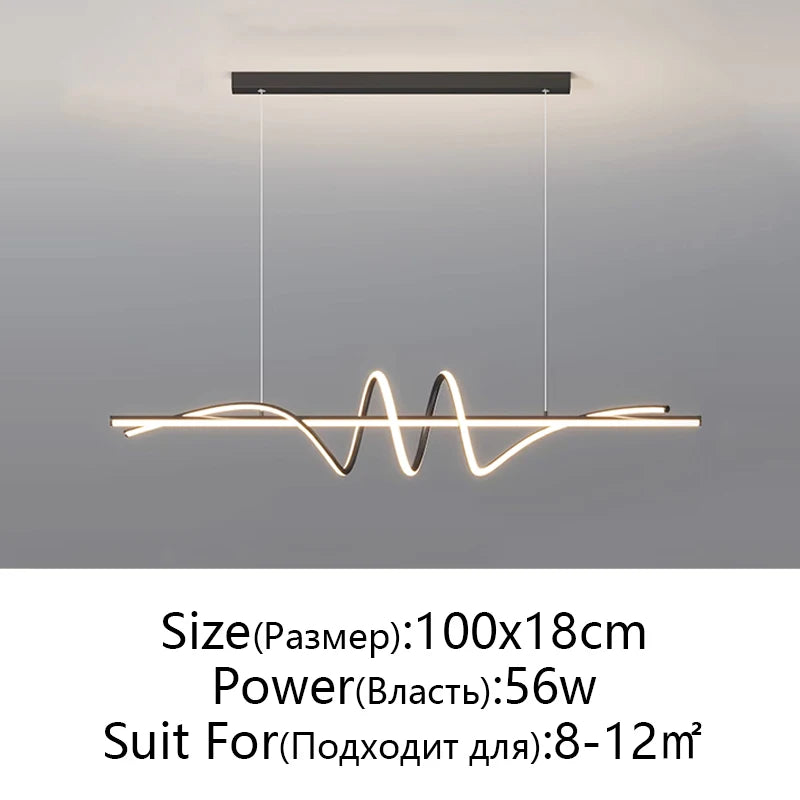 Suspension LED Minimaliste — Luminaire Design Salle à Manger & Cuisine