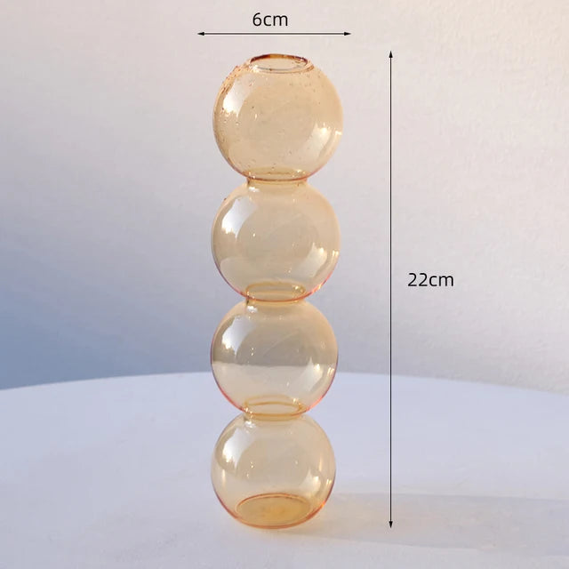 Vase Bulle en Verre Nordique — Déco Florale & Idée Cadeau