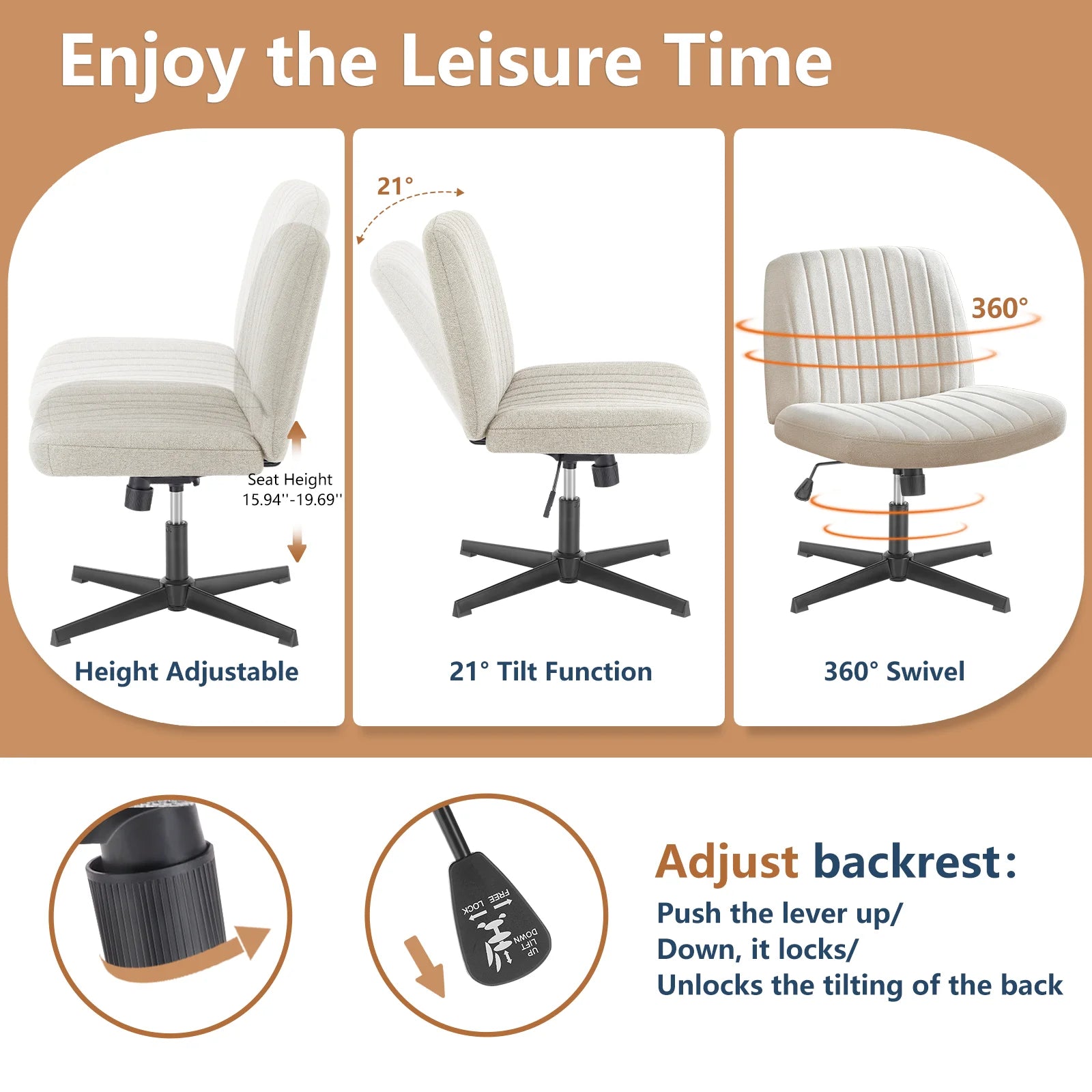 Chaise de bureau gaming installée en télétravail à domicile