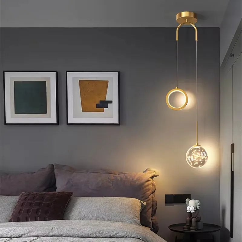 Suspension LED Simplicité Moderne — Chambre & Salle à Manger