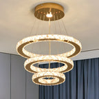 Lustre cristal LED luxe style français, vue principale
