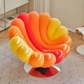 Fauteuil Pétale Pivotant Velours Luxe — Fauteuil Design Salon, Chambre & Hôtel