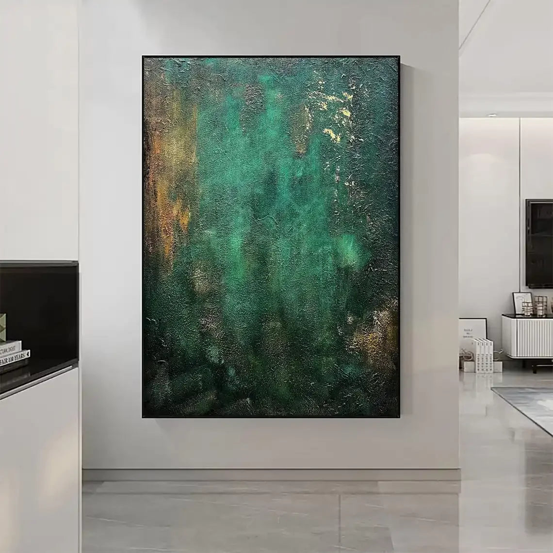 Tableau Abstrait Coloré Fait Main — Art Mural Original Salon