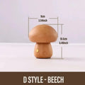 Lampe Champignon Rechargeable Tactile — Veilleuse LED Dimmable Bois