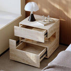 Table de Nuit Wabi Sabi Minimaliste — Rangement Caché Design Chambre