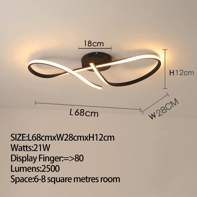 Plafonnier LED Dimmable Or & Chrome — Salon, Chambre & Cuisine
