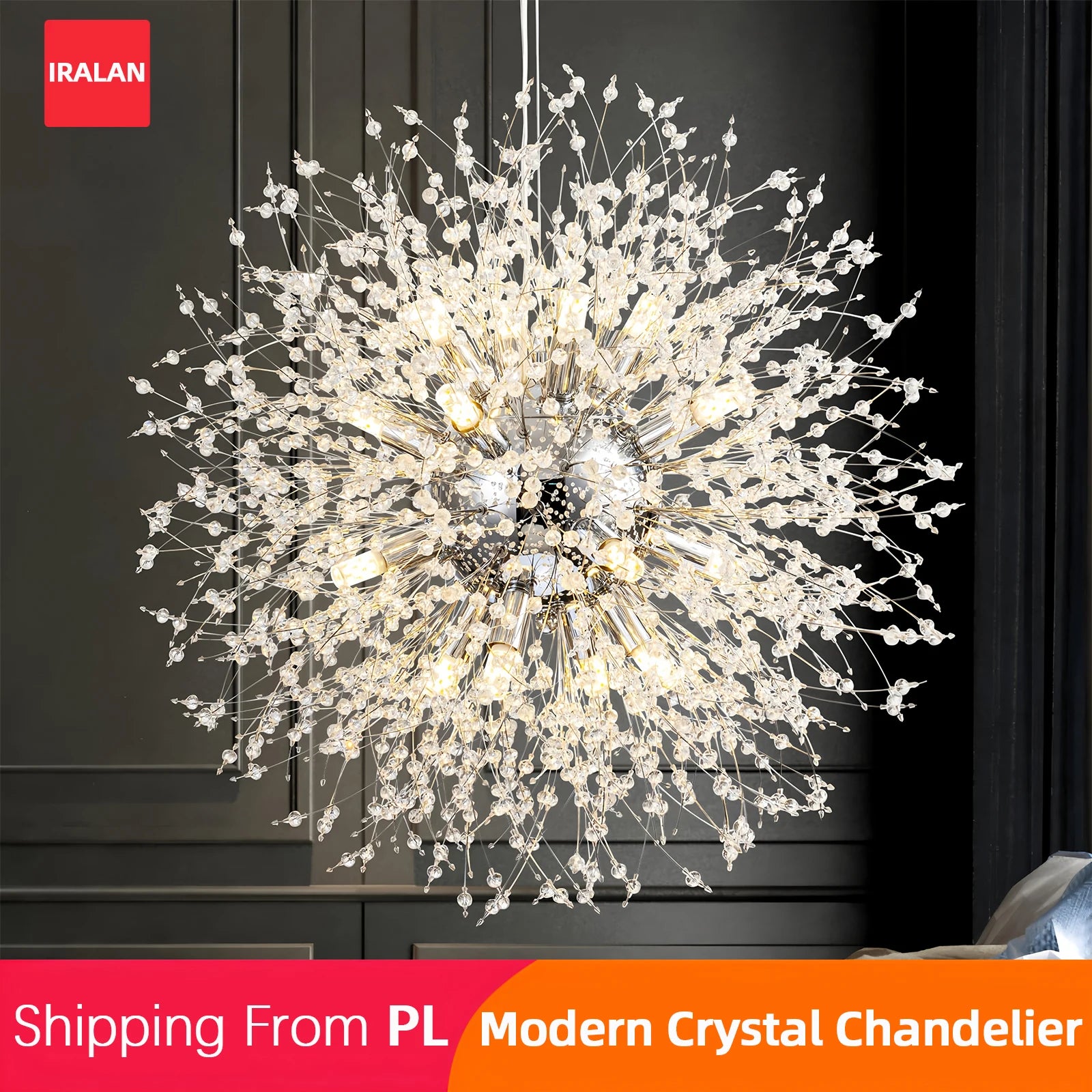 Lustre Plafonnier Dandelion Style Français Moderne — Chambre, Salon & Cuisine