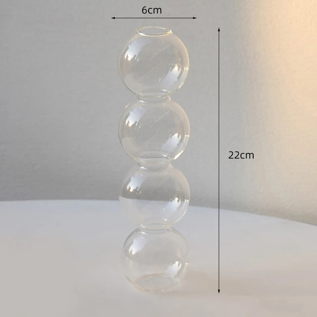 Vase Bulle en Verre Nordique — Déco Florale & Idée Cadeau