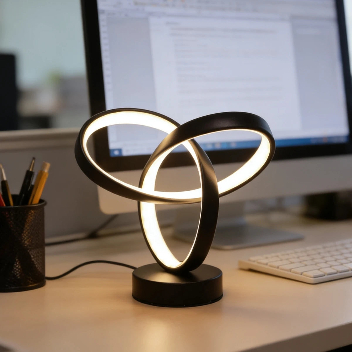 Lampe de Bureau USB Tricolore — Chambre, Salon & Bureau