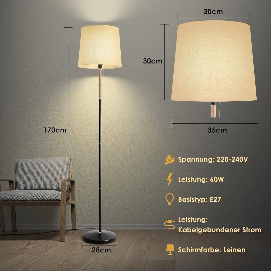 Lampe de Sol Design Moderne — Salon, Chambre & Bureau