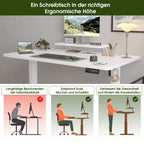 Bureau Électrique Réglable en Hauteur Devoko 160x70cm — Assis-Debout Ergonomique