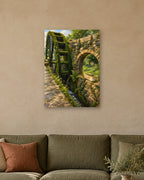 Moulin — toile 50 × 70 cm sans cadre, vue rapprochée
